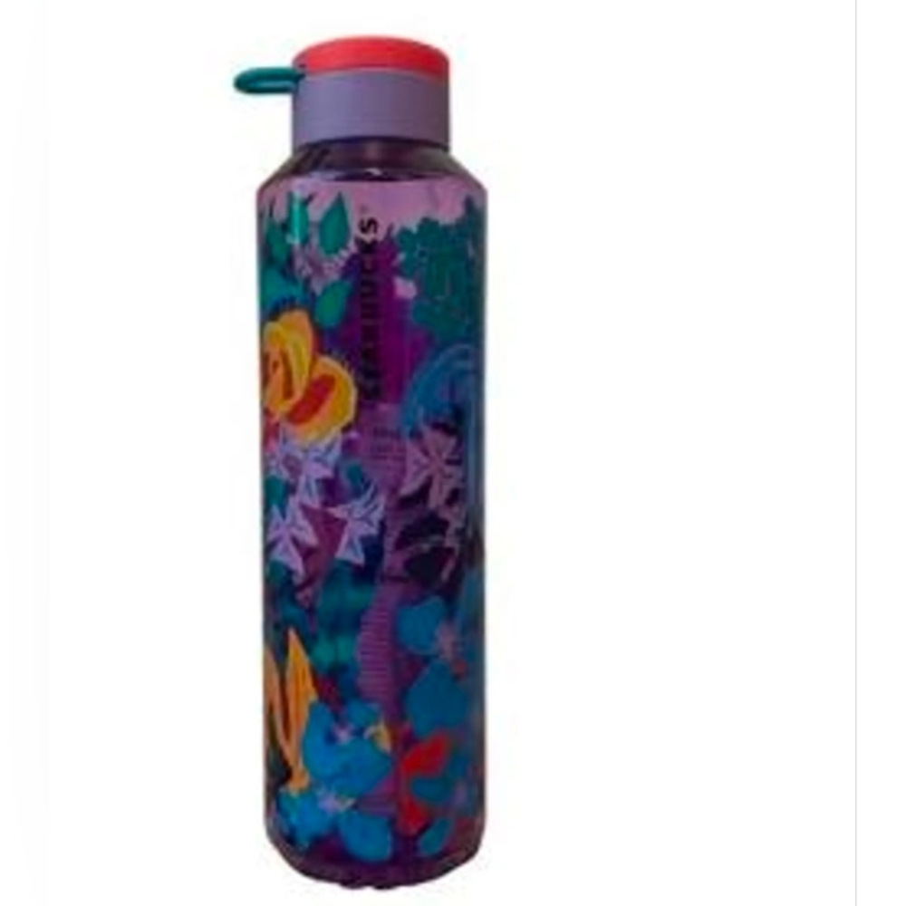 Starbucks Purple Floral Water Bottle